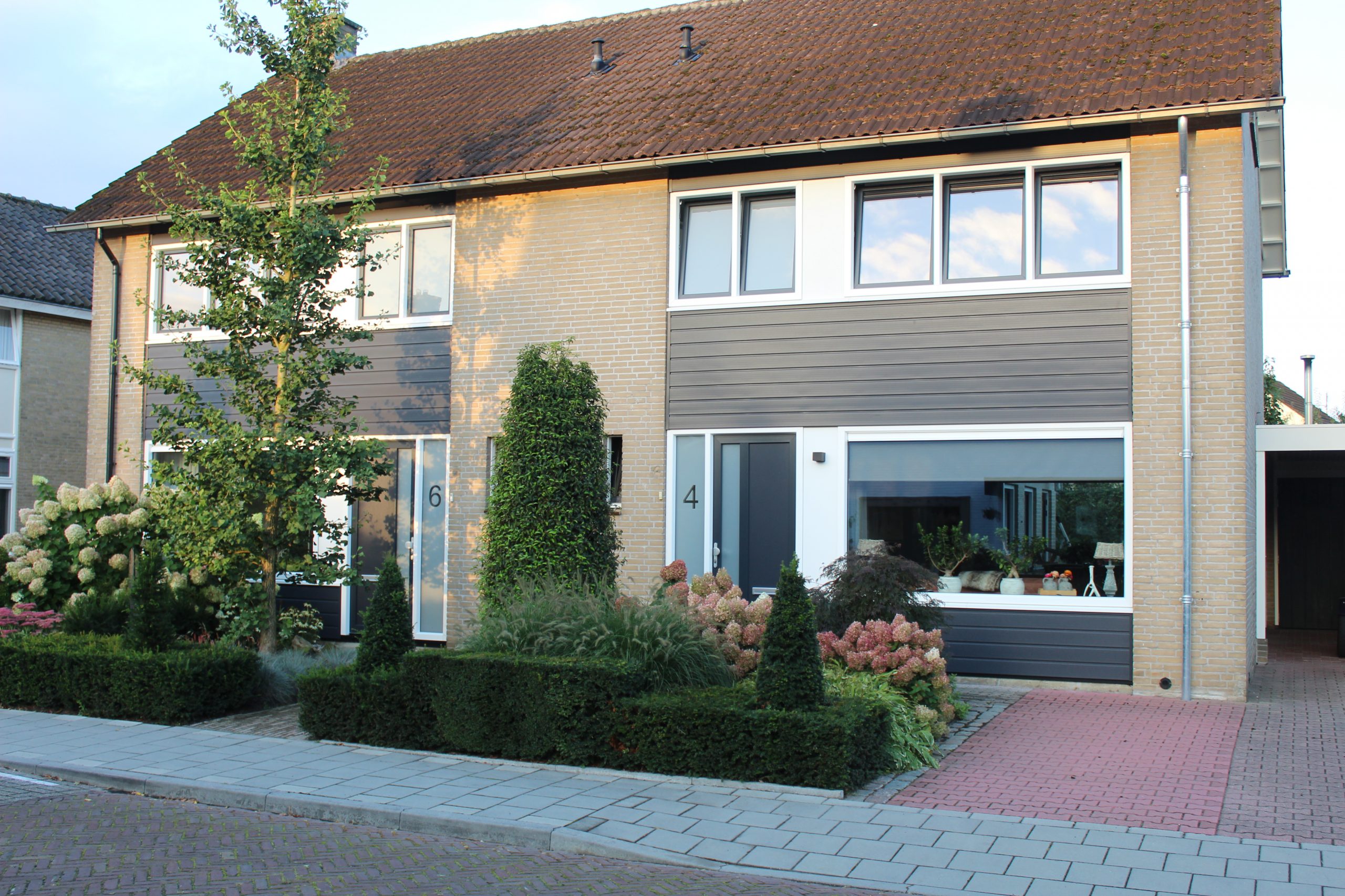 Renovatie woning met gevel bekleding